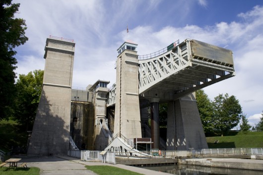 Canada Peterborough Lift Lock National Historic Site. Image via Wikipedia