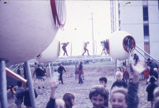 Group Ludic, playground, “Quartier de la Grande Delle,” 1968, Herouville St. Clair, France. Courtesy of Xavier de la Salle. From the 2015 Individual Grant to Gabriela Burkhalter for “Group Ludic's Visionary Urban Landscapes, 1968–1979.”. Image Courtesy of Graham Foundation