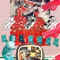 Craig Hodgetts, collage from “Design Quarterly 100, Inside James Stirling,” 1976. Courtesy of Craig Hodgetts. From the 2015 Individual Grant to Todd Gannon and Craig Hodgetts for “Biography of a Teaching Machine and Other Writings.”. Image Courtesy of Graham Foundation