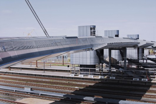 Odense Foot and Cycling Bridge. Image Courtesy of Gottlieb Paludan Architects