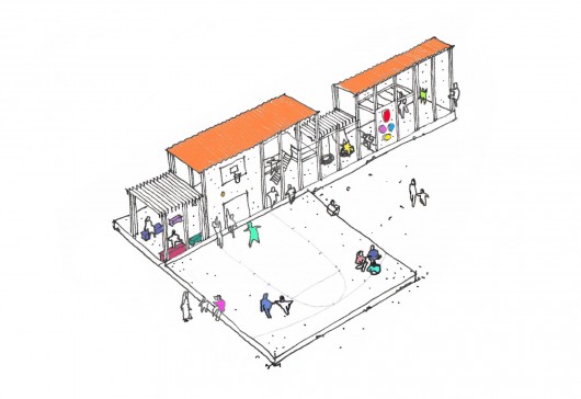 A drawing of the proposed playground. Image © CatalyticAction