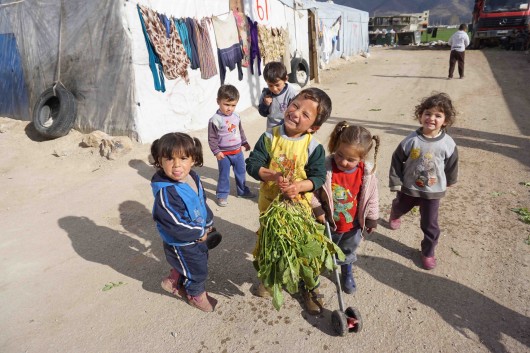Children in one of the refugee camps. Image © CatalyticAction