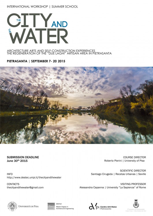 September 2015 International Workshop THE CITY AND THE WATER . Architecture, arts andd self construction experiences for a new artisan area in Pietrasanta. photo by Paolo Vezzoni © 2015 - zero+ studio creativo
