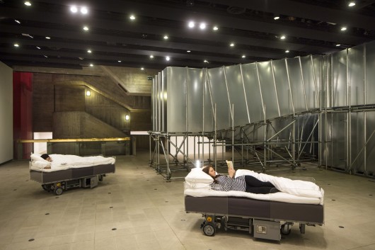 Two Roaming Beds (Grey) and Decision Corridors. Image © David Levene