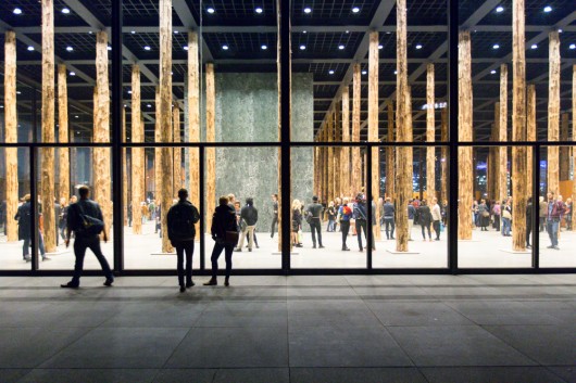 David Chipperfield - Sticks and Stones, an Intervention at the Neue Nationalgalerie. Image © Laurian Ghinitoiu