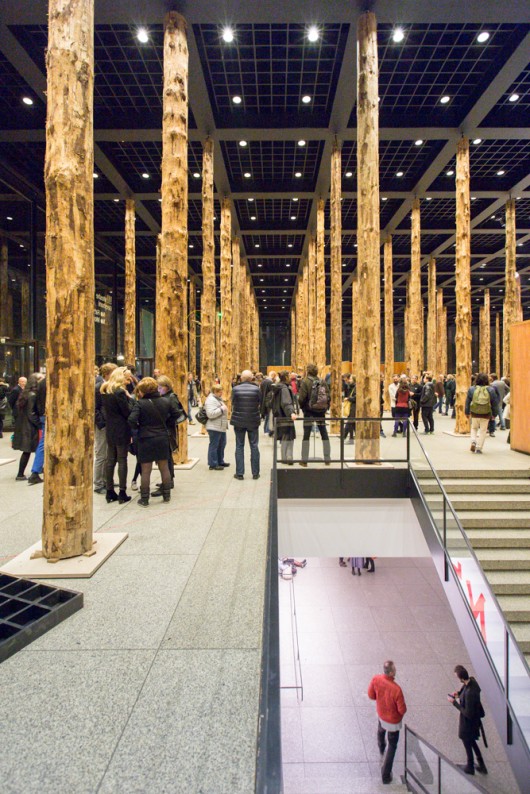 David Chipperfield - Sticks and Stones, an Intervention at the Neue Nationalgalerie. Image © Laurian Ghinitoiu