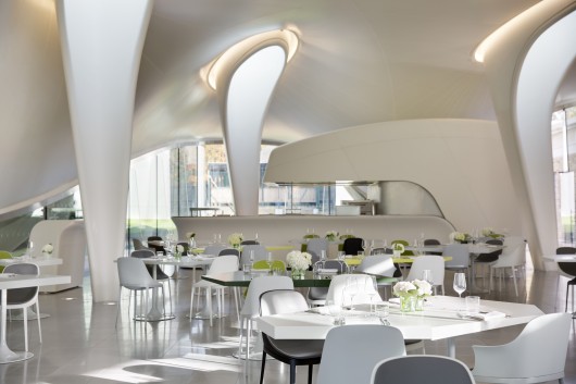 Restaurant/Bar in Another Space: The Magazine (London). Image © Zaha Hadid Architects